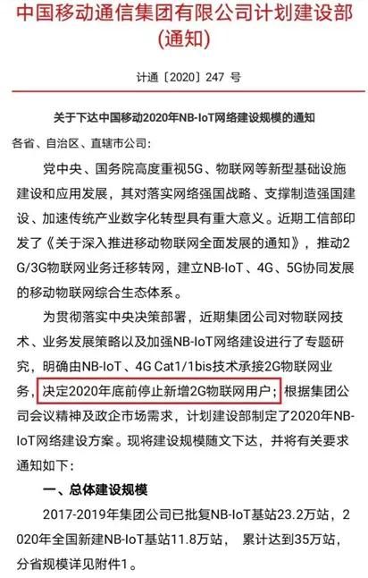中国移动计划建设部通知